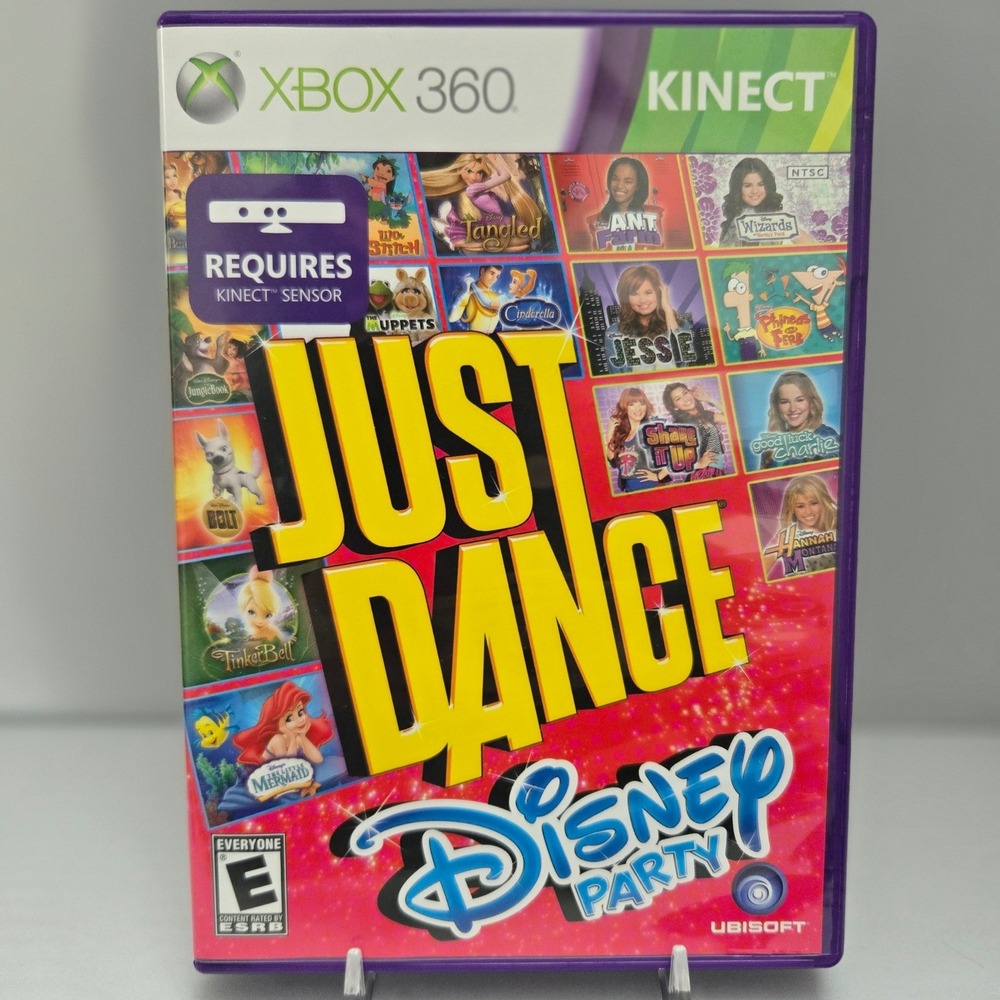 Just Dance Disney Party & Kids Bundle - Xbox 360 Kinect - Complete CIB 2 Games